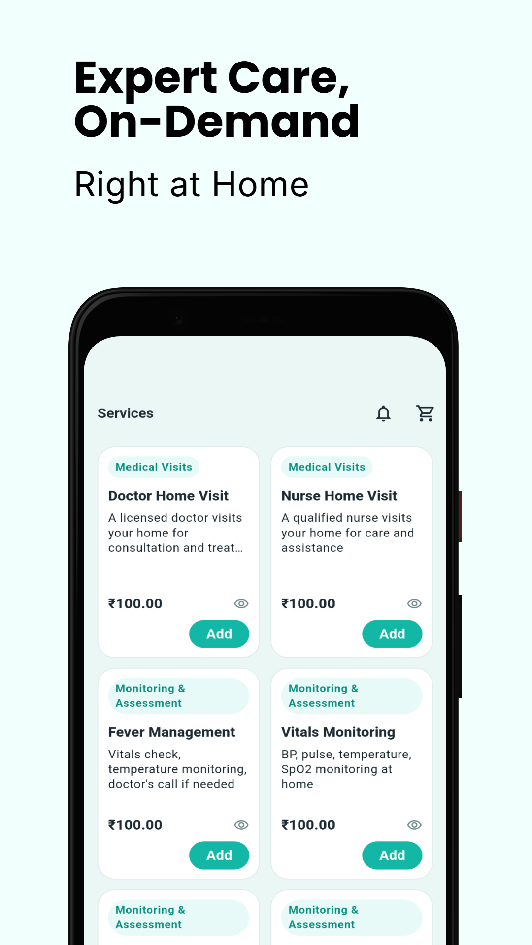 Book → track → care at your door